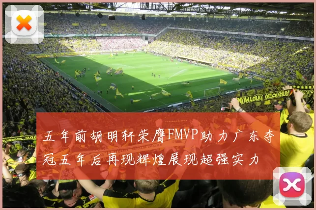 五年前胡明轩荣膺FMVP助力广东夺冠五年后再现辉煌展现超强实力